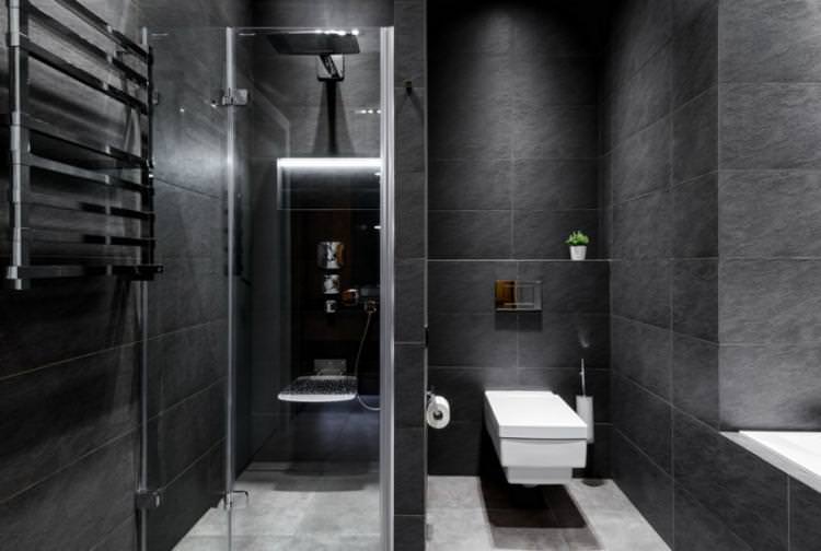 Дизайн суміщеного санвузла з душовою кабіною - фото реальних інтер'єрів