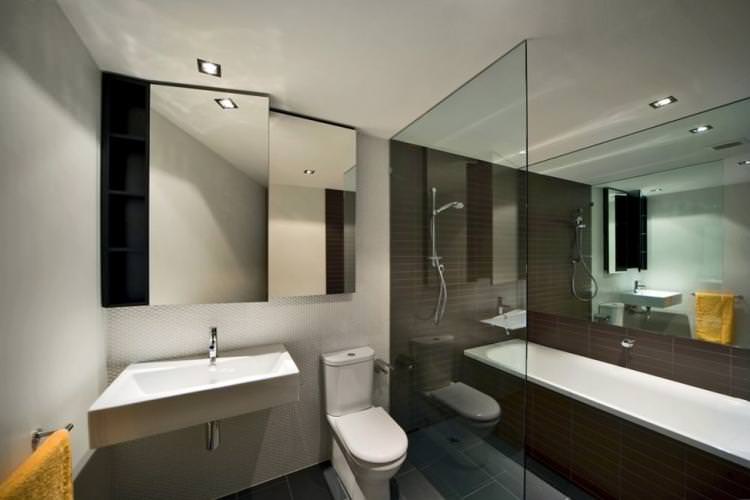 Скляні перегородки у ванній кімнаті - Дизайн інтер'єру