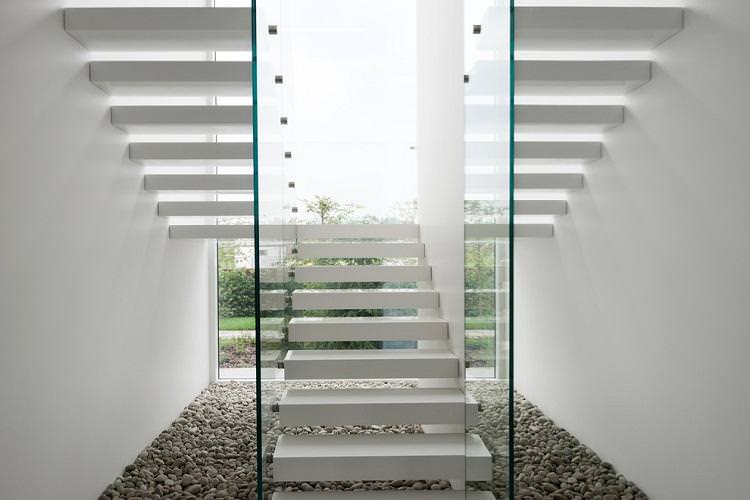 Сучасний стиль - Стиль та дизайн сходів на другий поверх