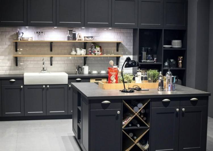 Сірий колір в інтер'єрі кухні
