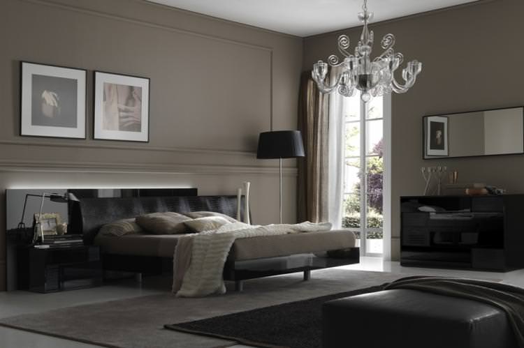Сірий колір в інтер'єрі спальні