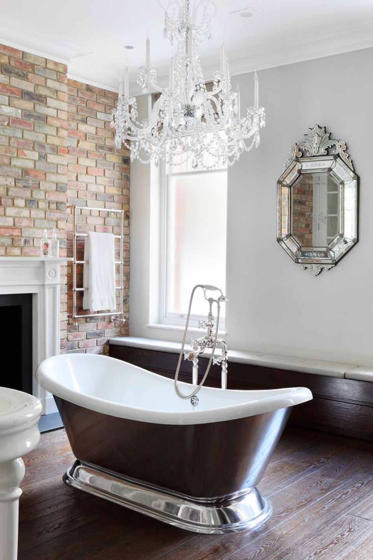 Ванна кімната в англійському стилі - Дизайн інтер'єру фото
