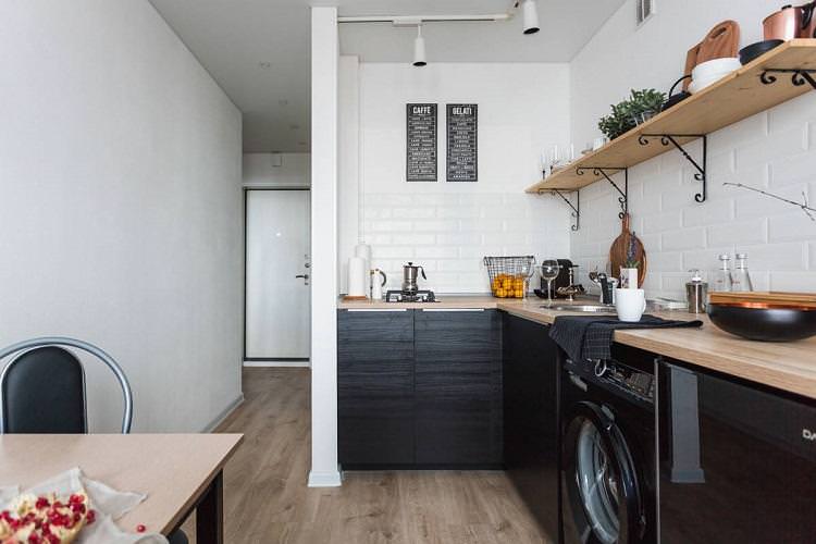 Кухня 6 кв.м. у скандинавському стилі - Дизайн інтер'єру