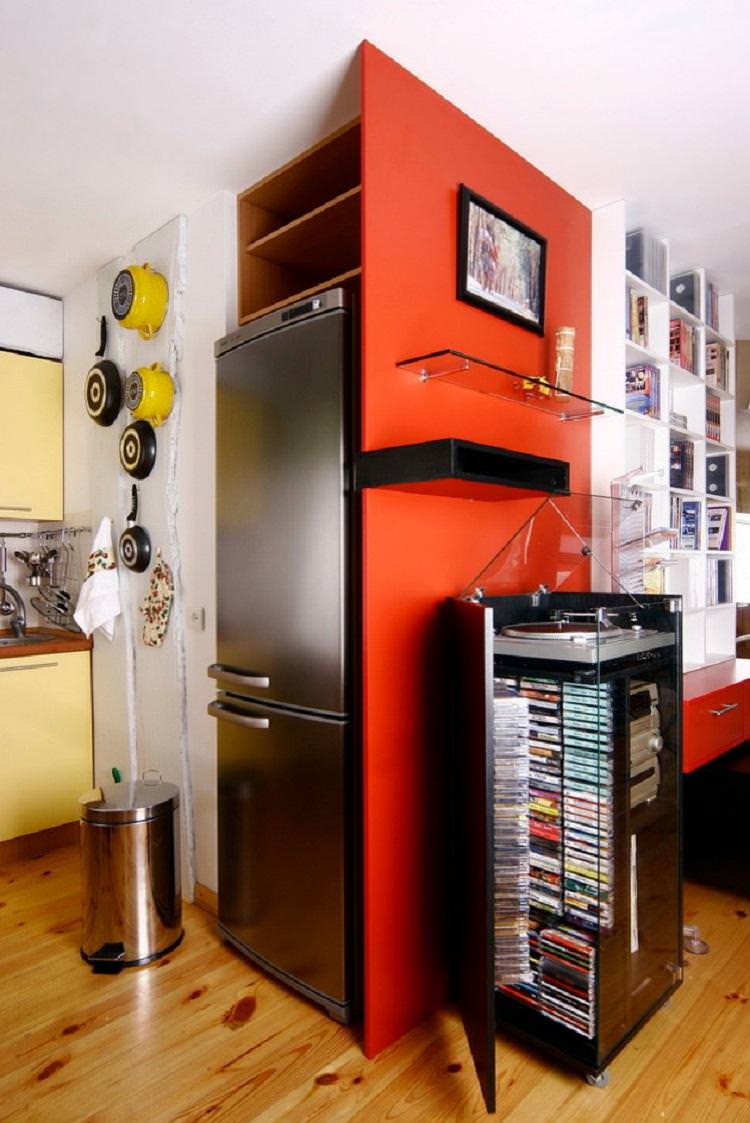 Куди поставити холодильник - Дизайн кухні 6 кв.