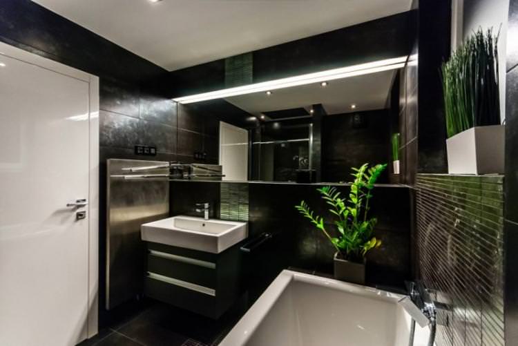 Ванна кімната в стилі хай-тек - Дизайн інтер'єру фото
