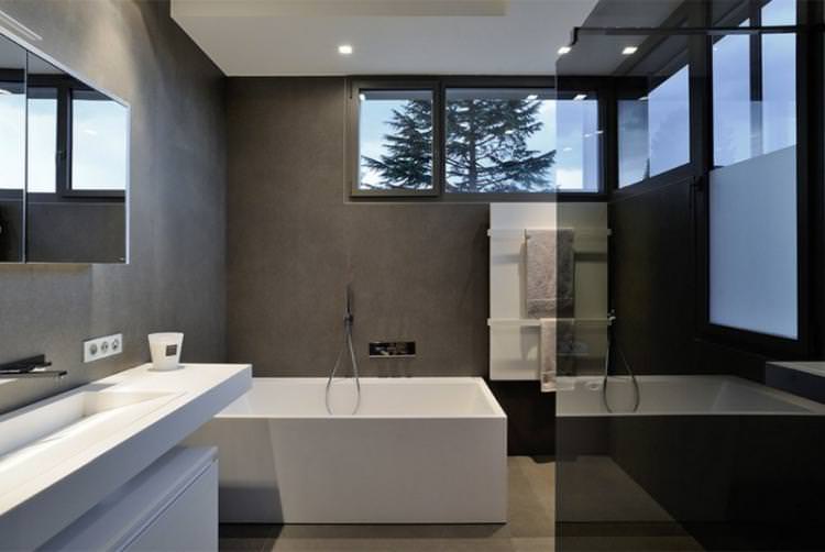 Ванна кімната в стилі хай-тек - Дизайн інтер'єру фото