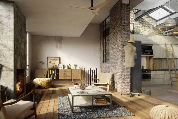 Дизайн квартири в стилі лофт - фото реальних інтер'єрів