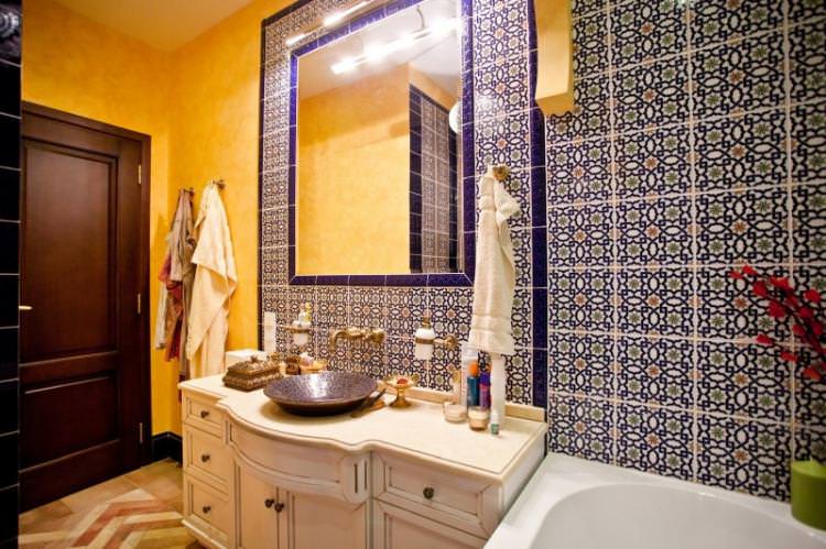 Ванна кімната у хрущовці у східному стилі - Дизайн інтер'єру