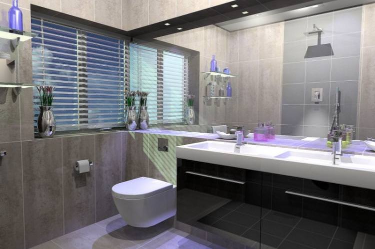 Ванна кімната в стилі контемпорарі - Дизайн інтер'єру