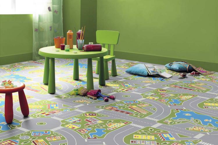 Оздоблення підлоги - Дизайн дитячої кімнати для дівчинки