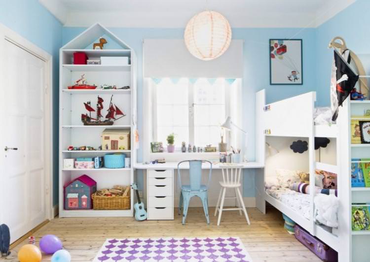 Маленька дитяча кімната для різностатих дітей - Дизайн інтер'єру