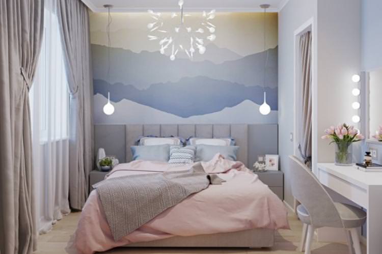 Правильне освітлення - Дизайн спальні в хрущовці