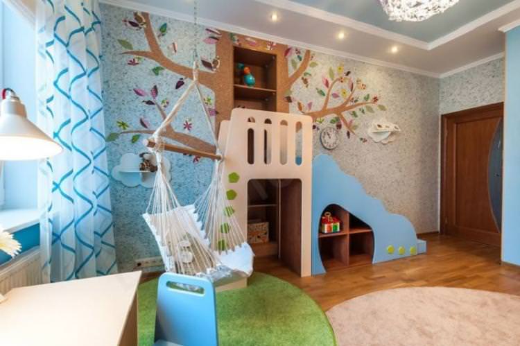 Рідкі шпалери - Види шпалер для дитячої кімнати