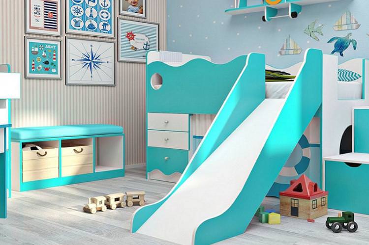Встанови ліжко-горище - Дизайн маленької дитячої