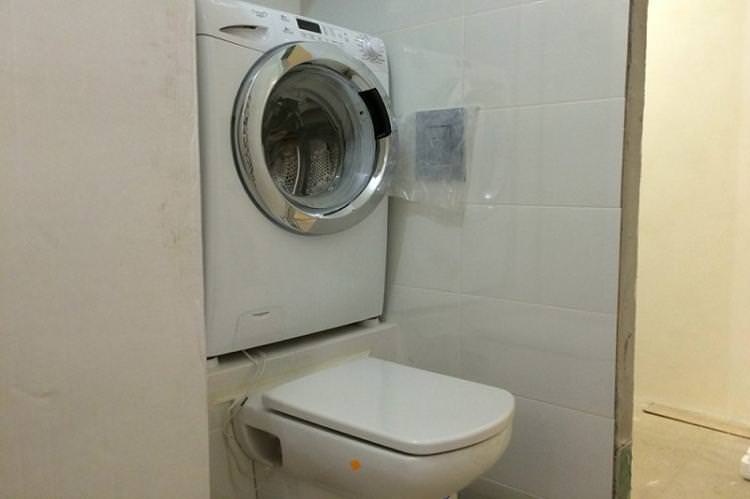 Куди поставити пральну машину - Дизайн маленької ванної кімнати