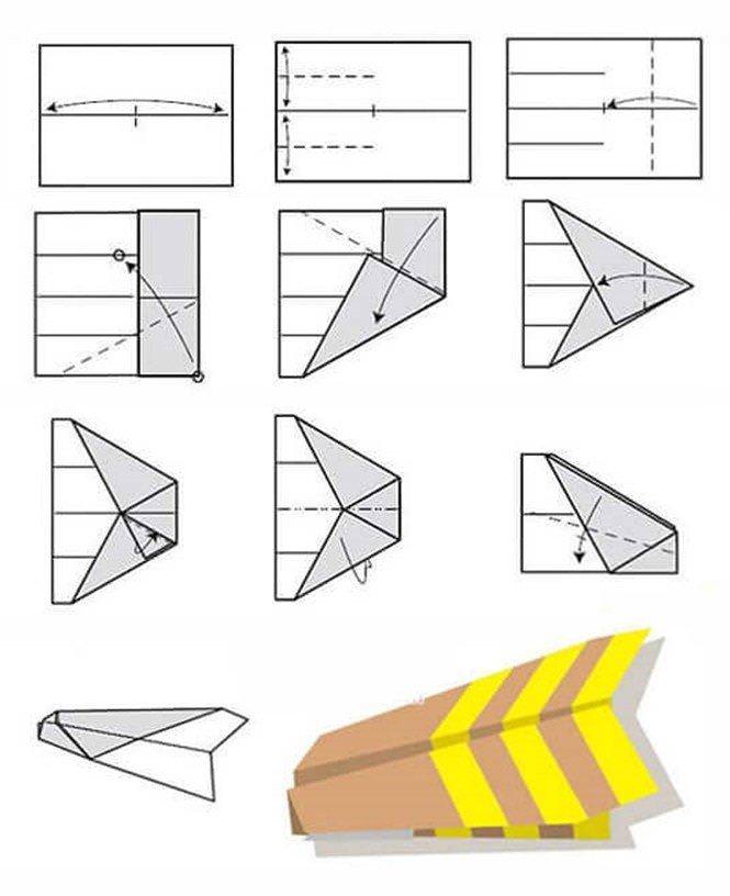 Широкий літак із паперу - як зробити літак із паперу