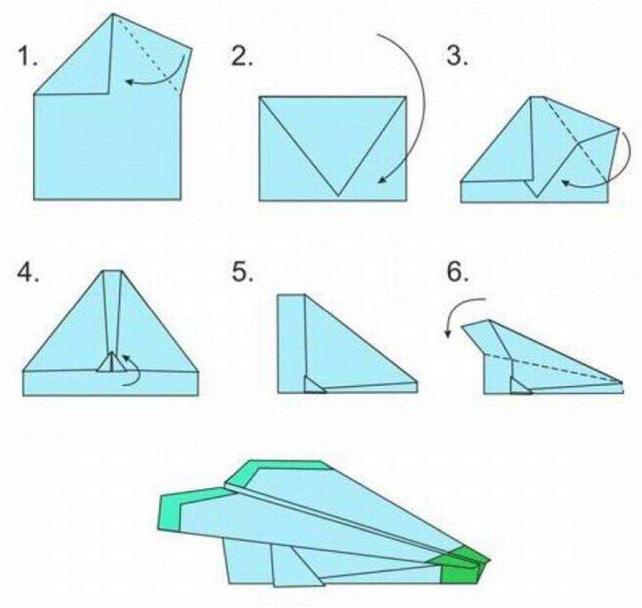 Літак з укріпленим носом - як зробити літак з паперу