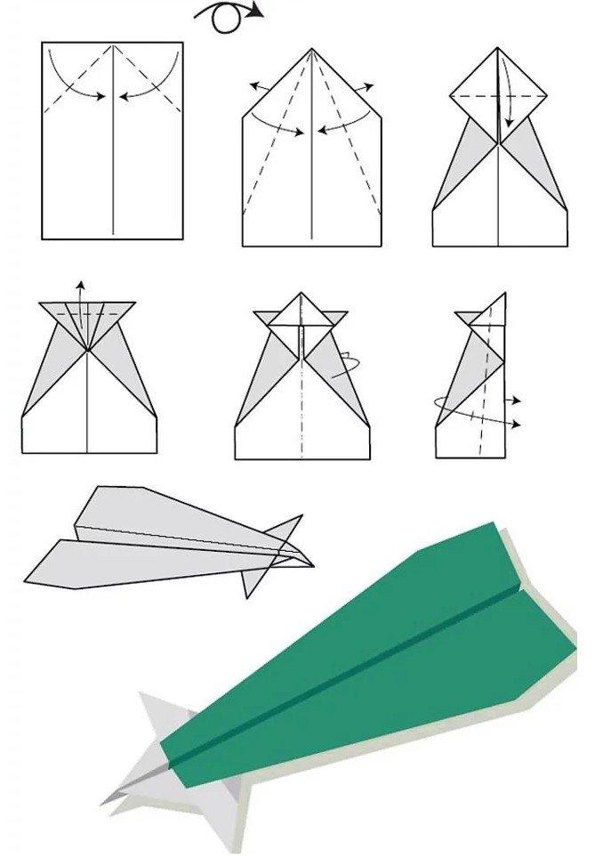 Літак з «вушками» - як зробити літак з паперу